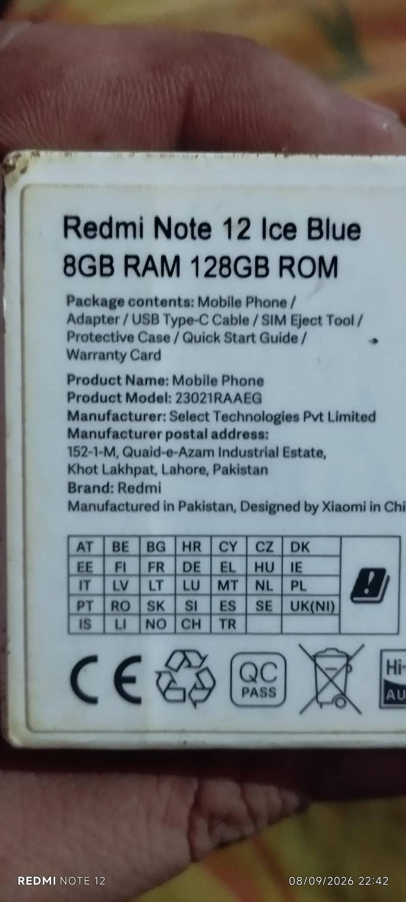 Xiaomi Redmi Note 12 4