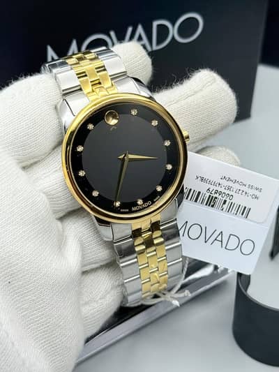 Movado New watch, Men's Watch, branded watch, two tone watch