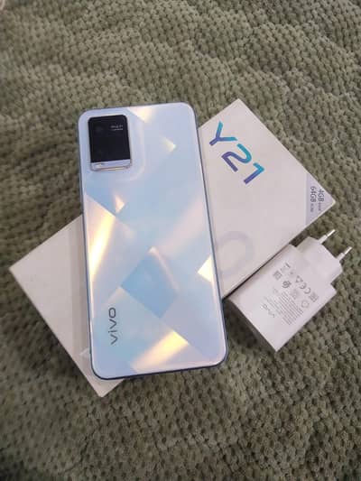 Vivo Y21 4/64GB Complete Box 10/9 Condition For Sale