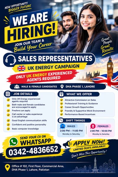 Sales Representatives Wanted