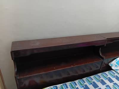 2 single bed wooden solid