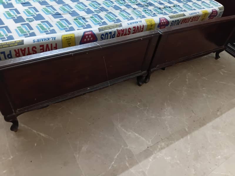 2 single bed wooden solid 4