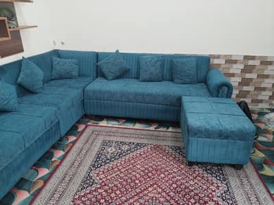 8 seater corner shaped sofa