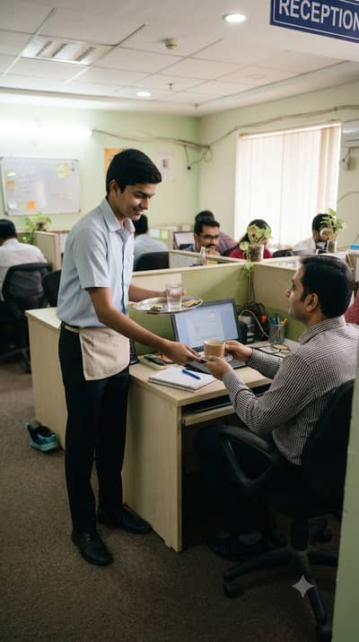 Office boy ke zourat ha .