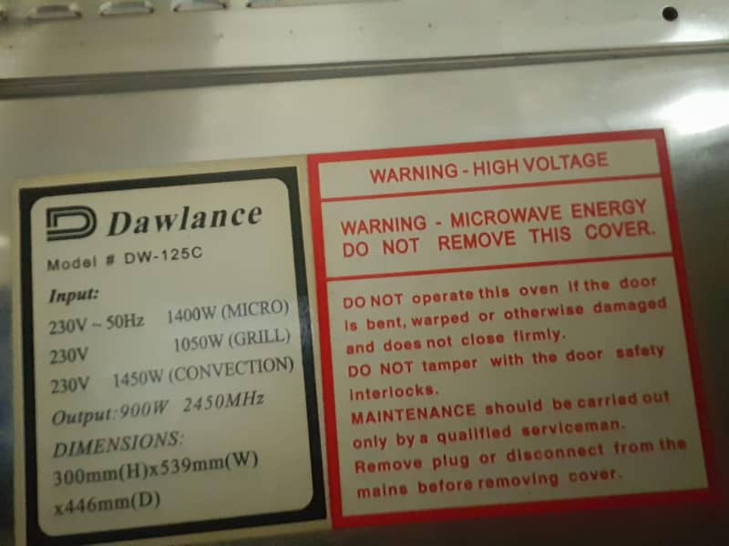 DAWLANCE MICROWAVE 4