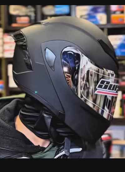 super air 902 Matt Black Flip Up DOT Certified Racing Helmet