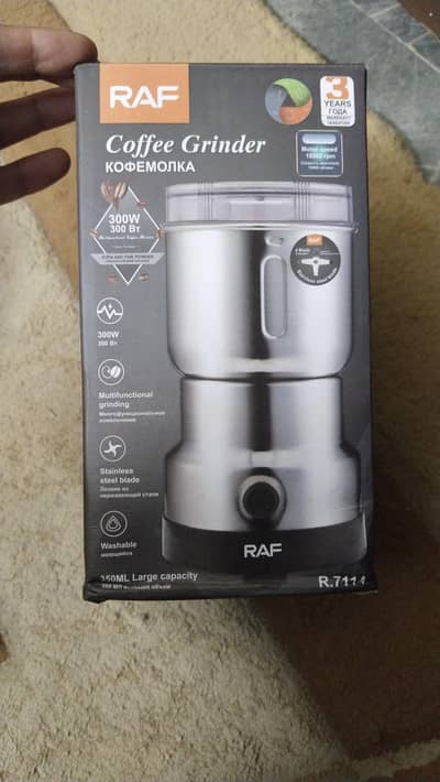 raf brand  grinder ,, stainless steel,, ful steel body