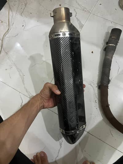Exhaust Akrapovic with bend pipe