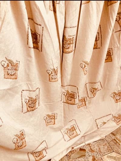 4 piece stich curtain *cotton silk Astaar ke sath* karachi only pickup