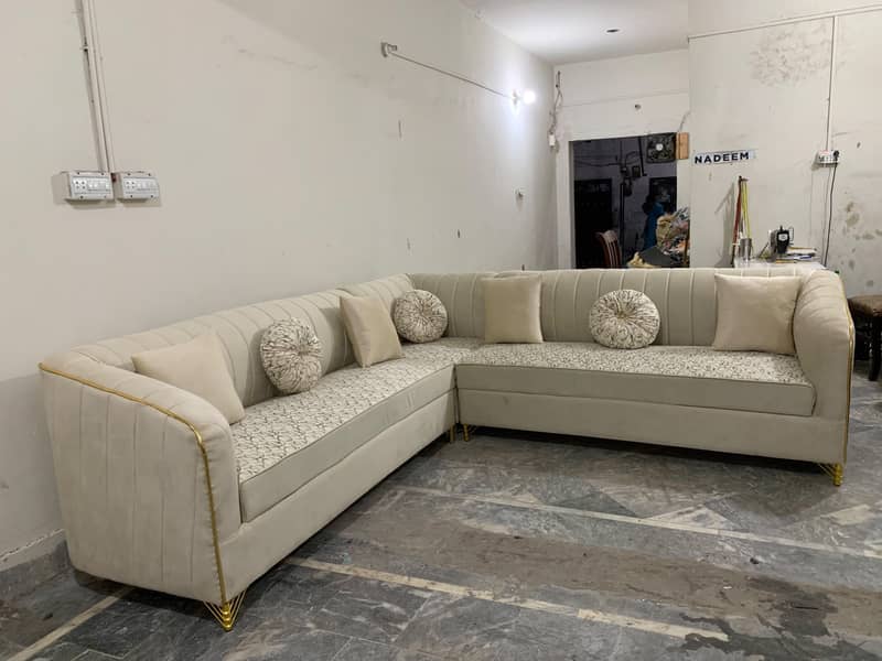 L shape Sofa Set/Premium Design/Customized Sofa/Furniture Set 6