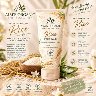 AIM'S ORGANIC face wash