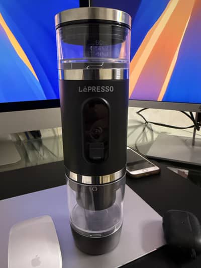 LePresso 4 in 1 portable coffee make with milk frother