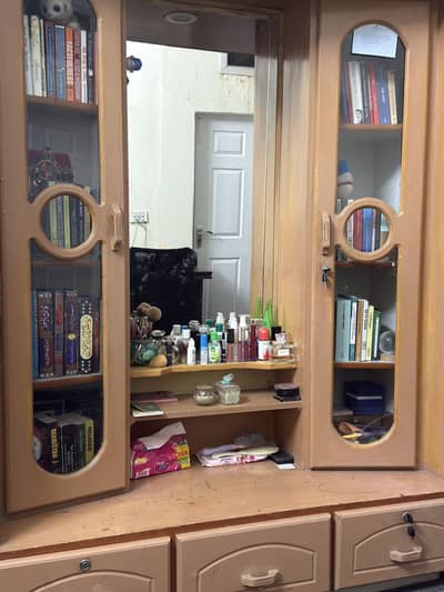 Original Diyar wood dresser and book case.