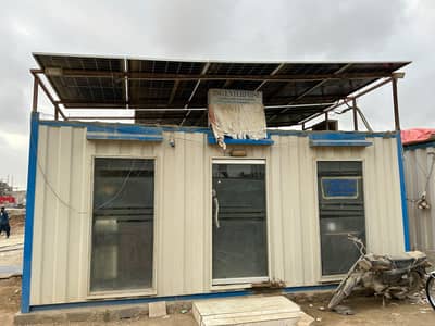 FULLY FURNISHED OFFICE CONTAINER WITH SOLAR SYSTEM