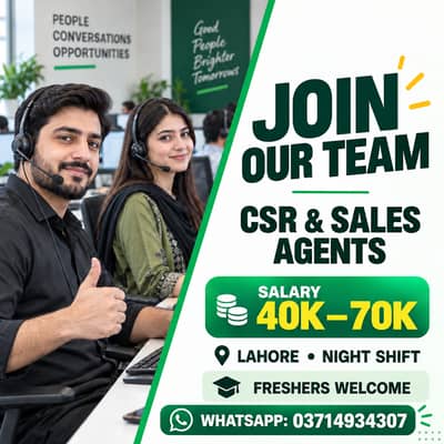 Call Center Agents / CSR / Sales Representatives Required