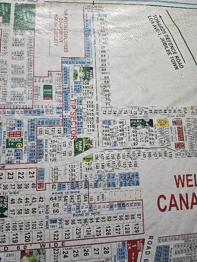 10 Marla Plot For Sale In Canal Garden Tip Block
