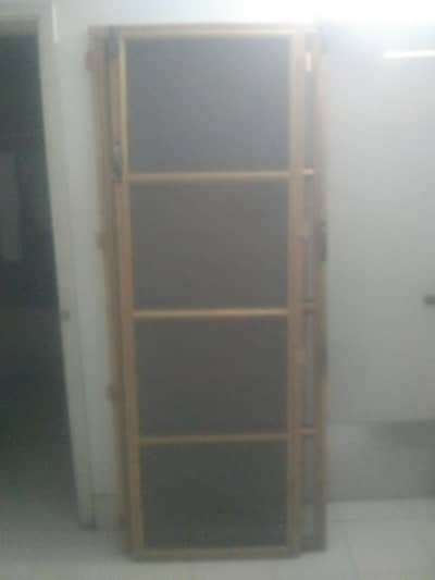 wooden net door