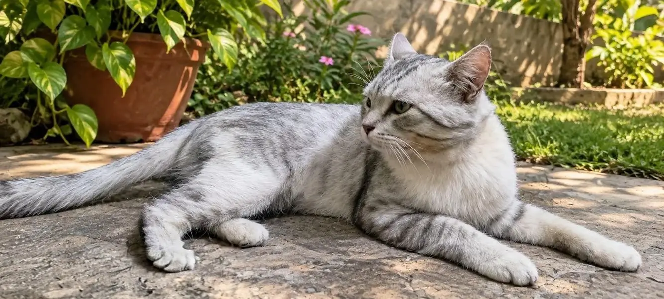 tiger print male cat American — photo 2