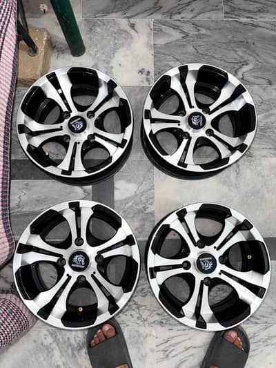 Alloy Rims & Tyres in good condition 0310"2352"628