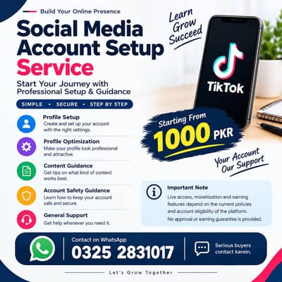 Social Media Account Setup Service
