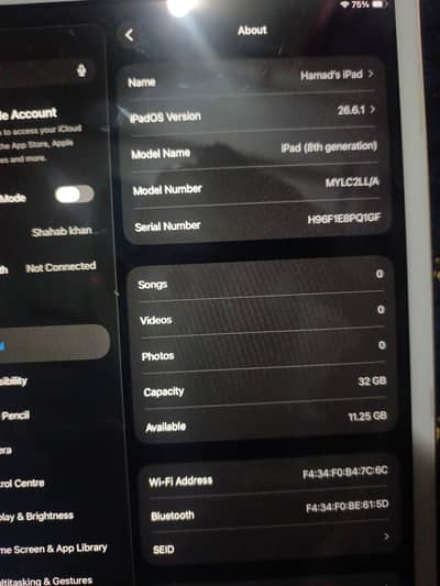full ok ipad 8 gen lla model