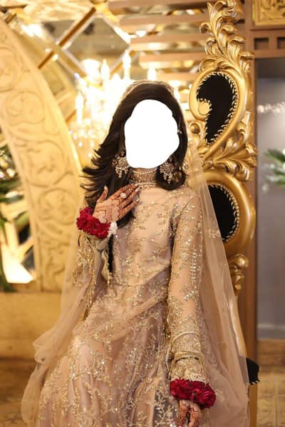 gold color maxi for reception