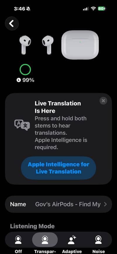 Airpods 4 ANC. Original Warranty 11-05-2027