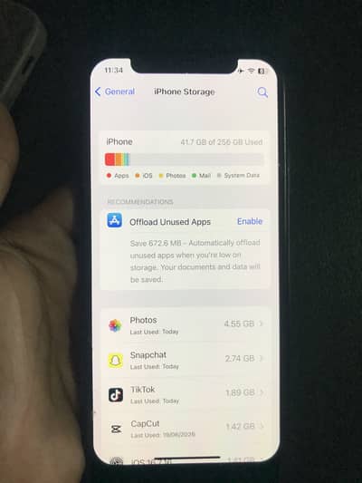 Apple iPhone X Non PTA 256gb Sim time 3 Months urgent sale