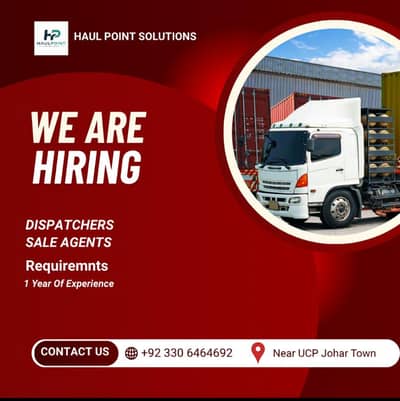Diapatchers/Sale Agents +923356825251 whatsapp