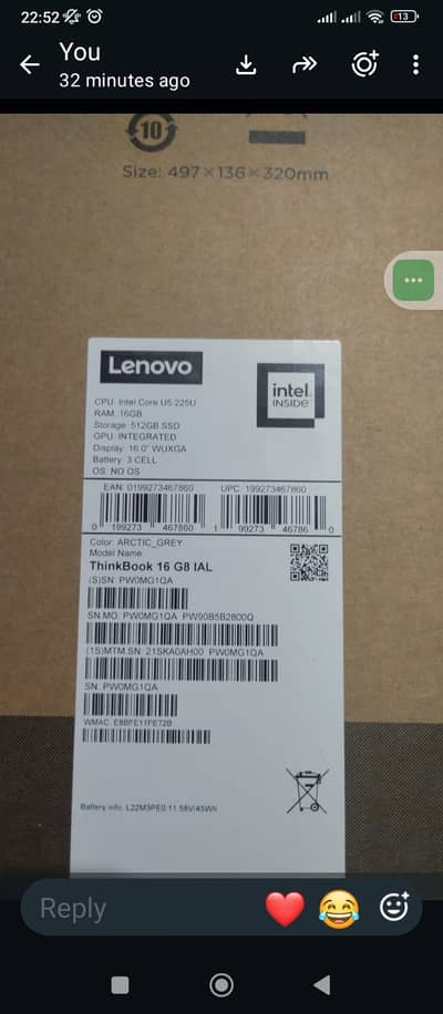 Lenovo ThinkBook 14 G8 IAL Laptop, Intel Core Ultra 5 225U, Integrated