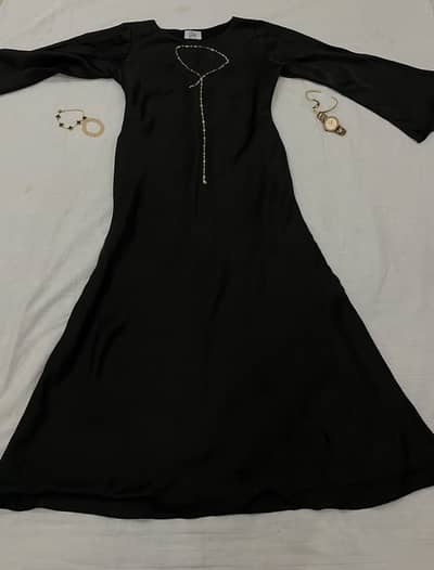 SILK BLACK DRESS