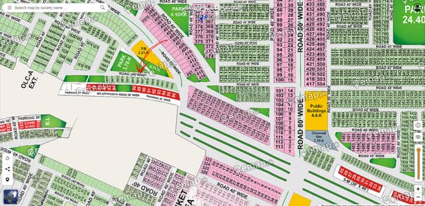 5.33 Marla Park Facing OLC A Block Ext Residential Plot Bahria Orchard