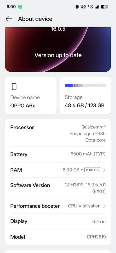 OPPO A6
