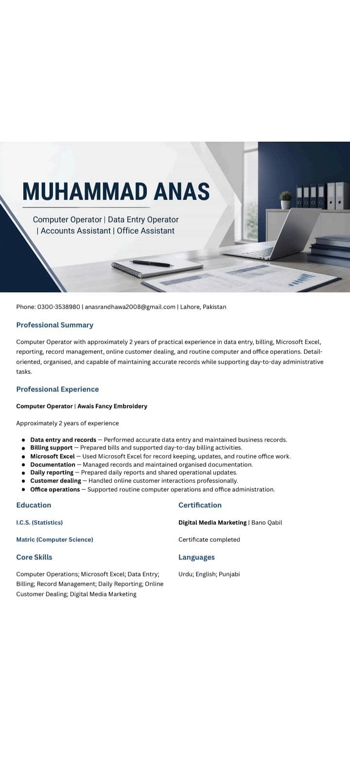 Data Entry and MS Exel expert 1