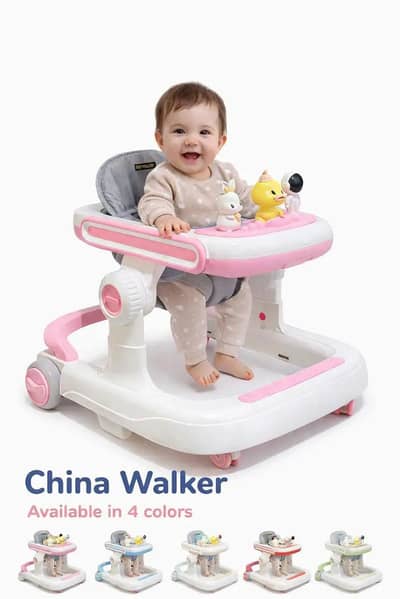 China Baby Walker 2 in 1 - Walker + High Chair / Feeding Chair