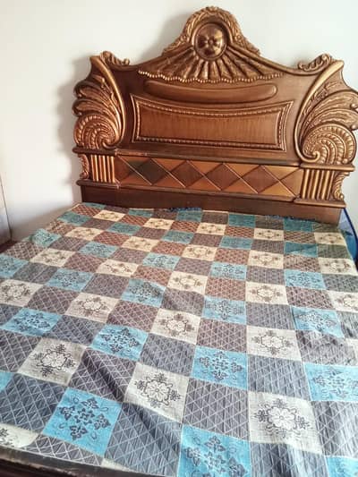 Old Wooden Bed for Sale – Good Condition