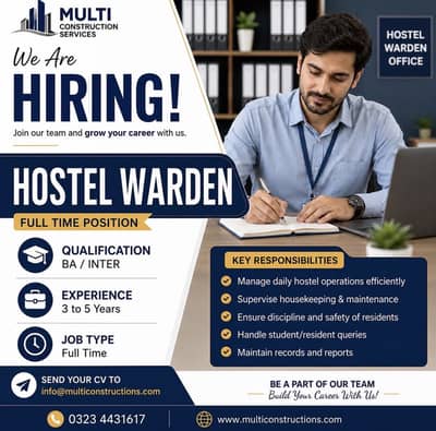 Hostel Warden Requaird