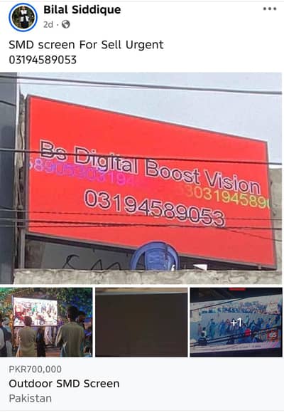 SMD Screen sell out 8x9 installed Few months
