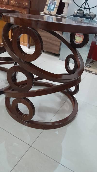 Sheesham wood designer s coffee tables x 2
