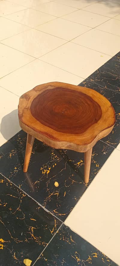 wood slice decoration coffee table