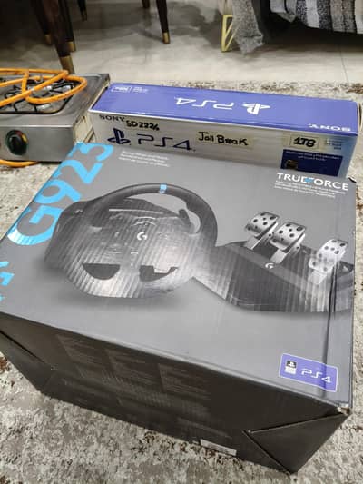 PS4 Slim 1TB + Logitech G923 Steering Wheel + Gearbox | Complete Setup
