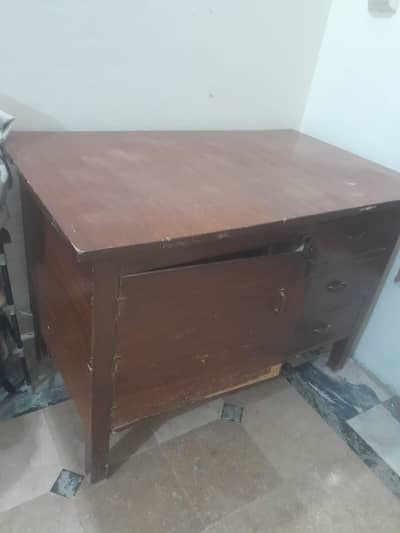 Wooden iron table