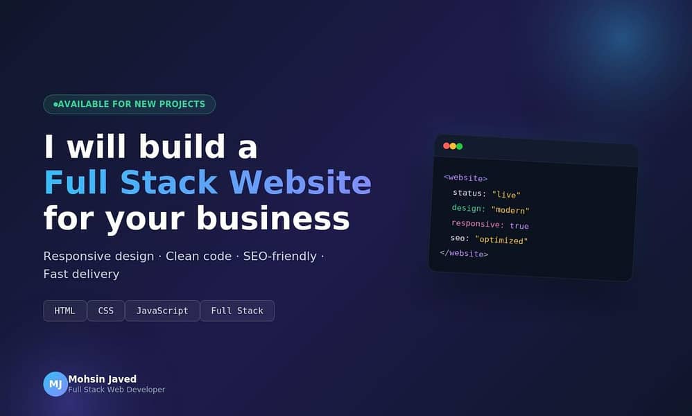 Expert Full Stack Web Developer | UI/UX Design | SEO Optimization 2