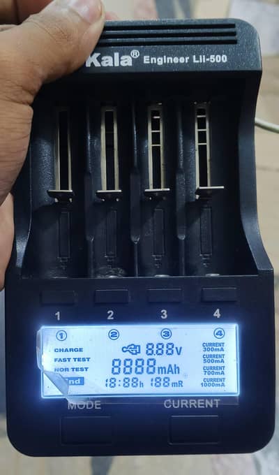 LiitoKala Lii-500 Smart Battery Charger & Capacity Tester (4-Slot)
