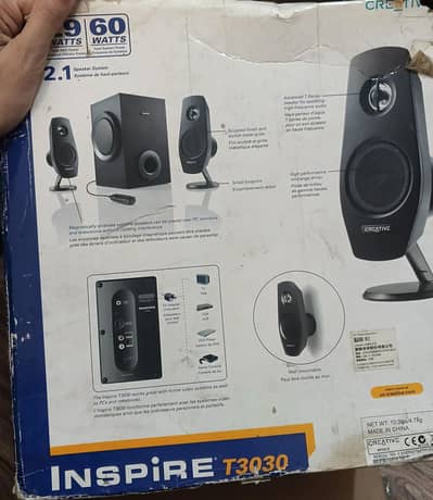 Creative Inspire T3030 2.1 speaker system  | 29W RMS | Original