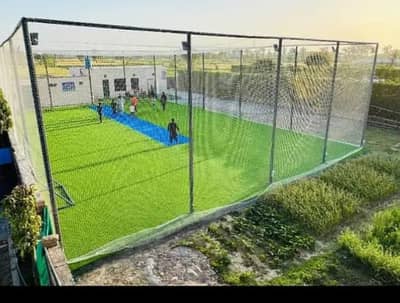 cricket arena net grass carpet