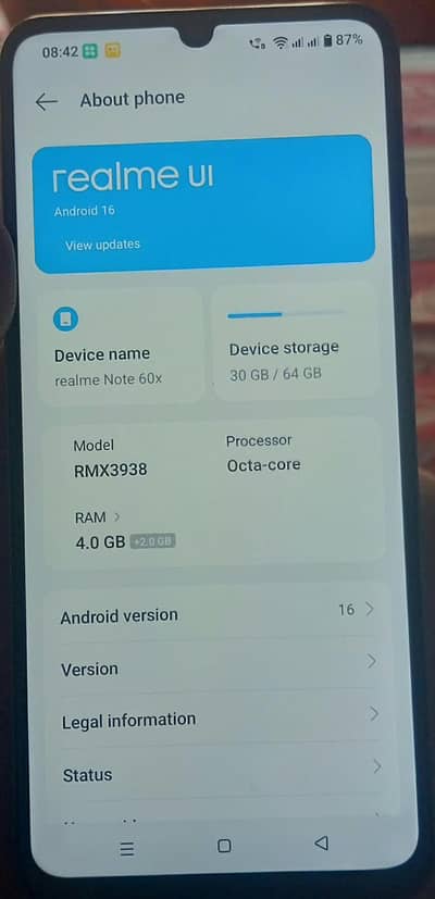Realme Note 60x