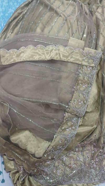 Golden Designer Party Wear Dress (New Condition)