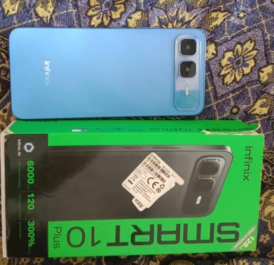 Infinix smart 10 plus 4+4 128 gb One month warranty available