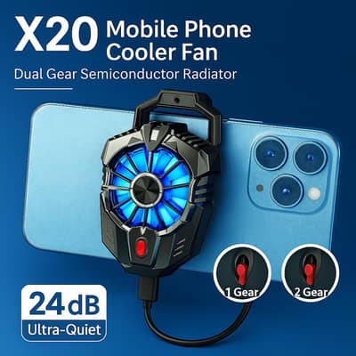 X20 Universal Mobile Cooling Fan Game Plugin Silent Radiator